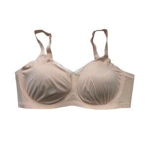 Honeylove Crossover Bra + Extender Size 1X Nude Wireless Molded Cups Support Fit